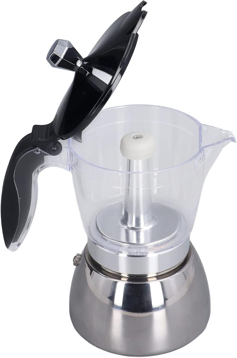 Moka pot siphon coffee pot cost-effective retro concentrated pull flower pot thickened pot