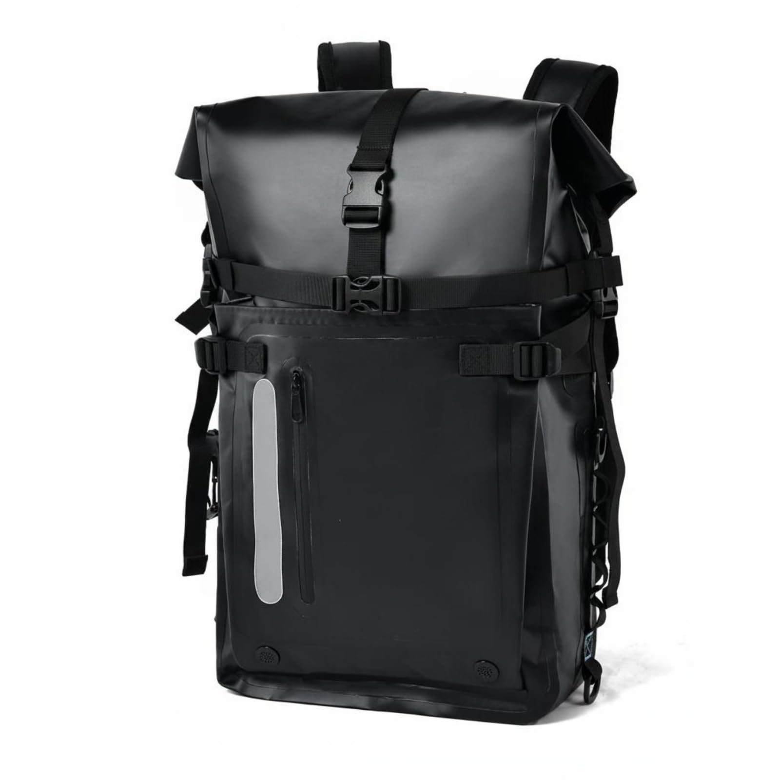 Sac à Dos Palmes Grande Capacité Équipement Nautique Enroulable Bagagerie Sportive pour Sports Aquatiques, Noir, Noir, 30L IPX-7 Étanche, Peut Être Utilisé Comme Sac De Plongée