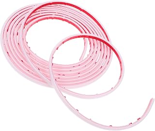 NUOBESTY Windproof Door Seal Strip White Self-Adhesive Weather Stripping for Soundproofing Insulation and Gap Blocking Under Doors and Windows