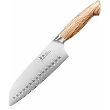 Cangshan OLIV Series 7-Inch Santoku Knife, Forged Swedish 14C28N Steel, 501608