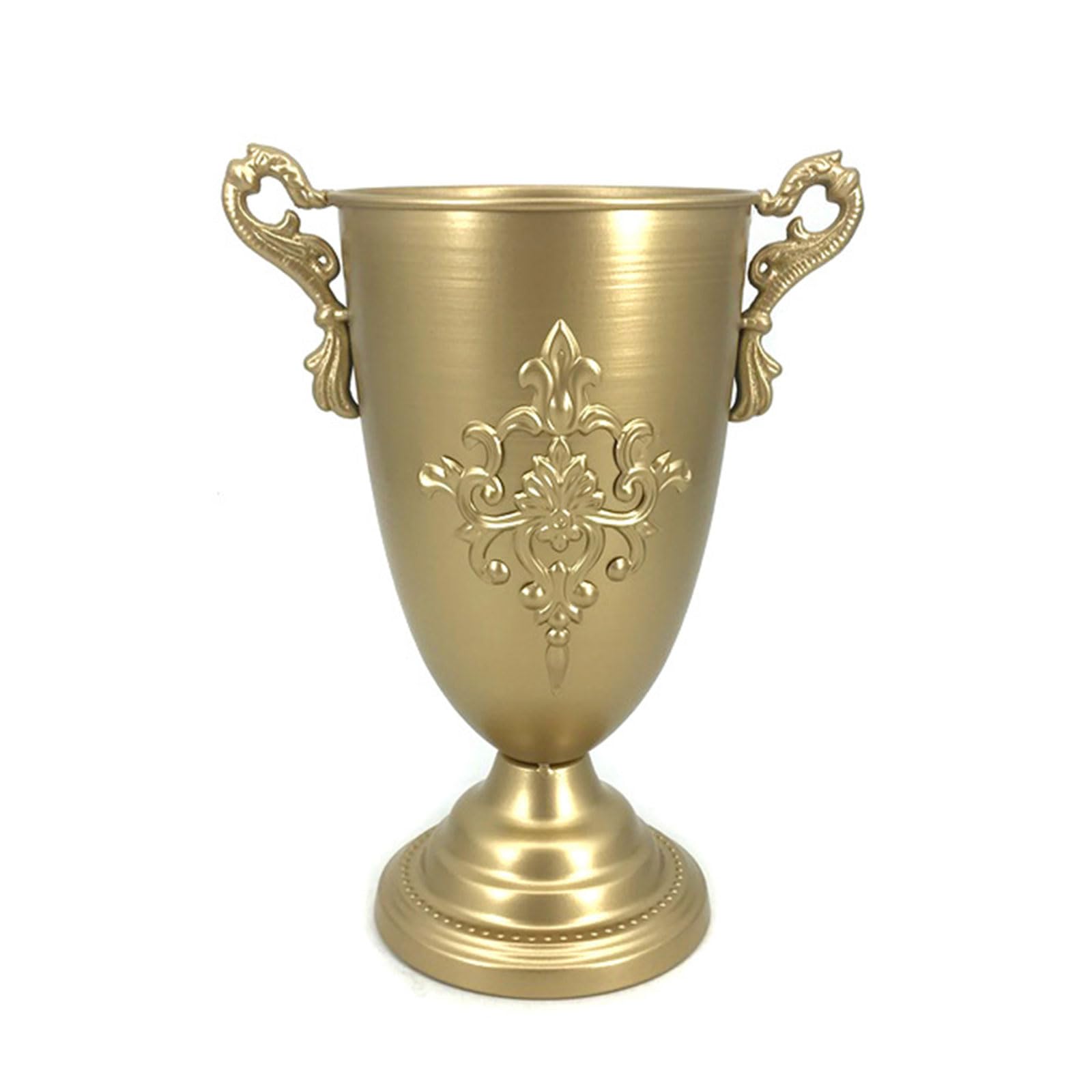 Metal Flower Vase for Wedding Centerpiece Indoor Table Decoration Centrepieces for Dining Room Small Planter Outdoor Tabletop Vase Decor Metal Trumpet Vases Centrepieces for Wedding Anniversary Party