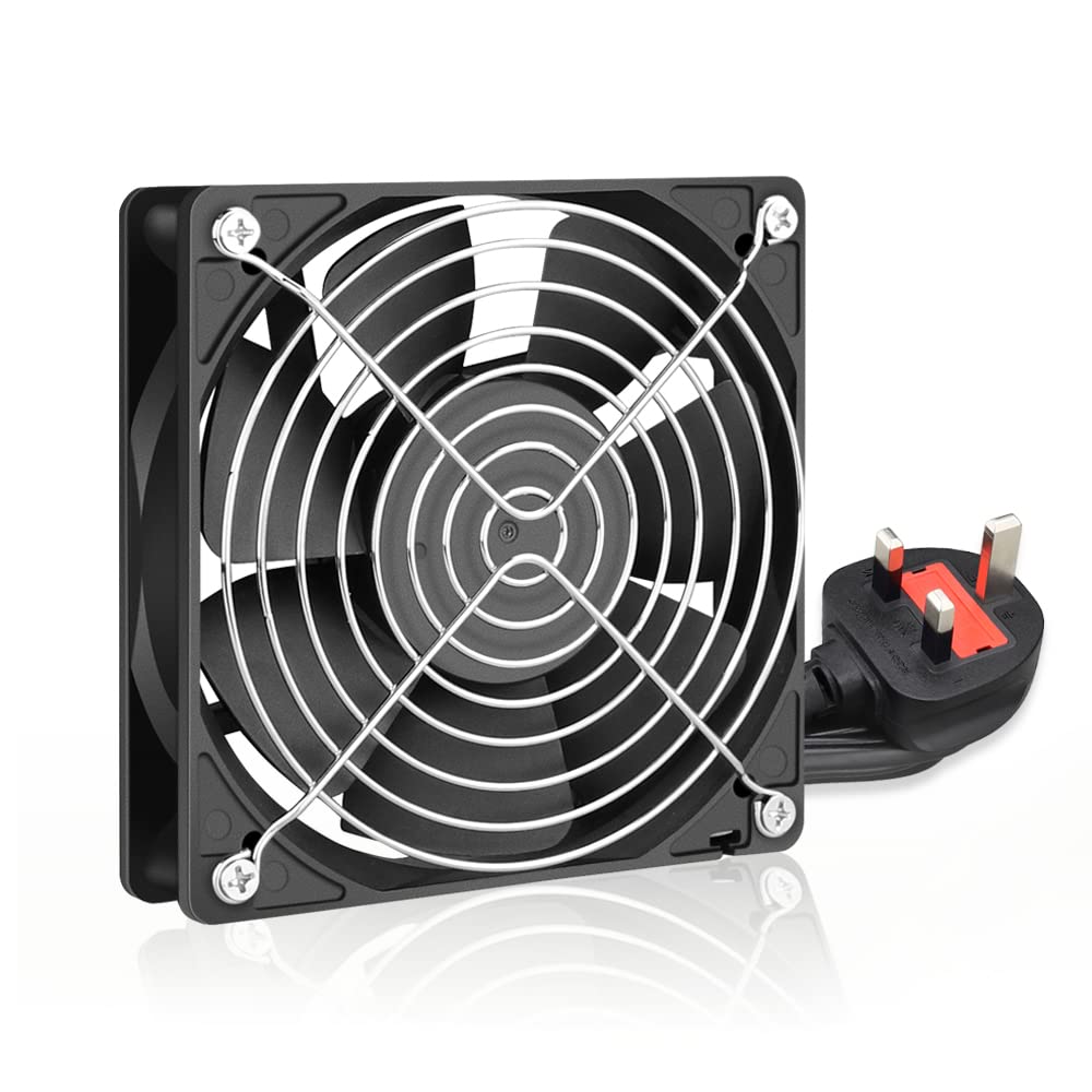 Buy GDSTIME 120mm PC Fan 220v with AC Plug 120mm x 25mm Computer Fan EC
