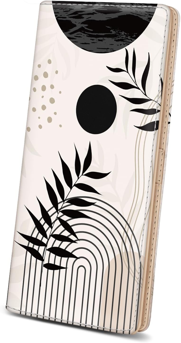 Abstract Art Leaf Black
