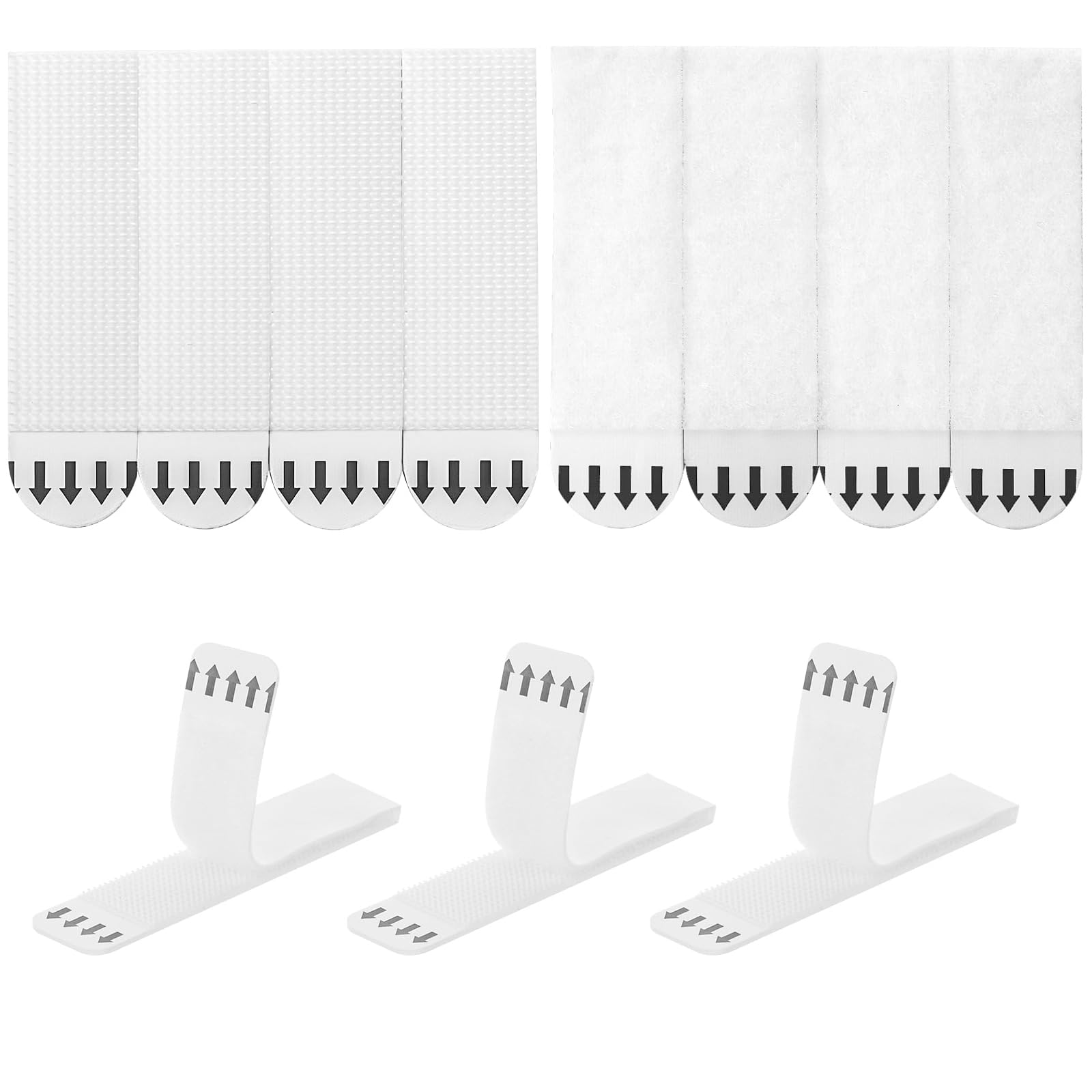 DOETYD 24 Pairs（48 Strips） Picture Hanging Strips No Nails Frame Wall Stickers No Damage Walls Command Strip for Mounting Photos Paintings and Decorations