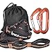 Hammock Straps, iSPECLE 9 Feet Long Tree Strap, Set with 2 Strong Carabiners