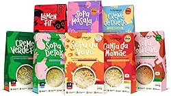 Kit Completo 8 un. Sopas Sem Glúten 100% Natural HolySoup