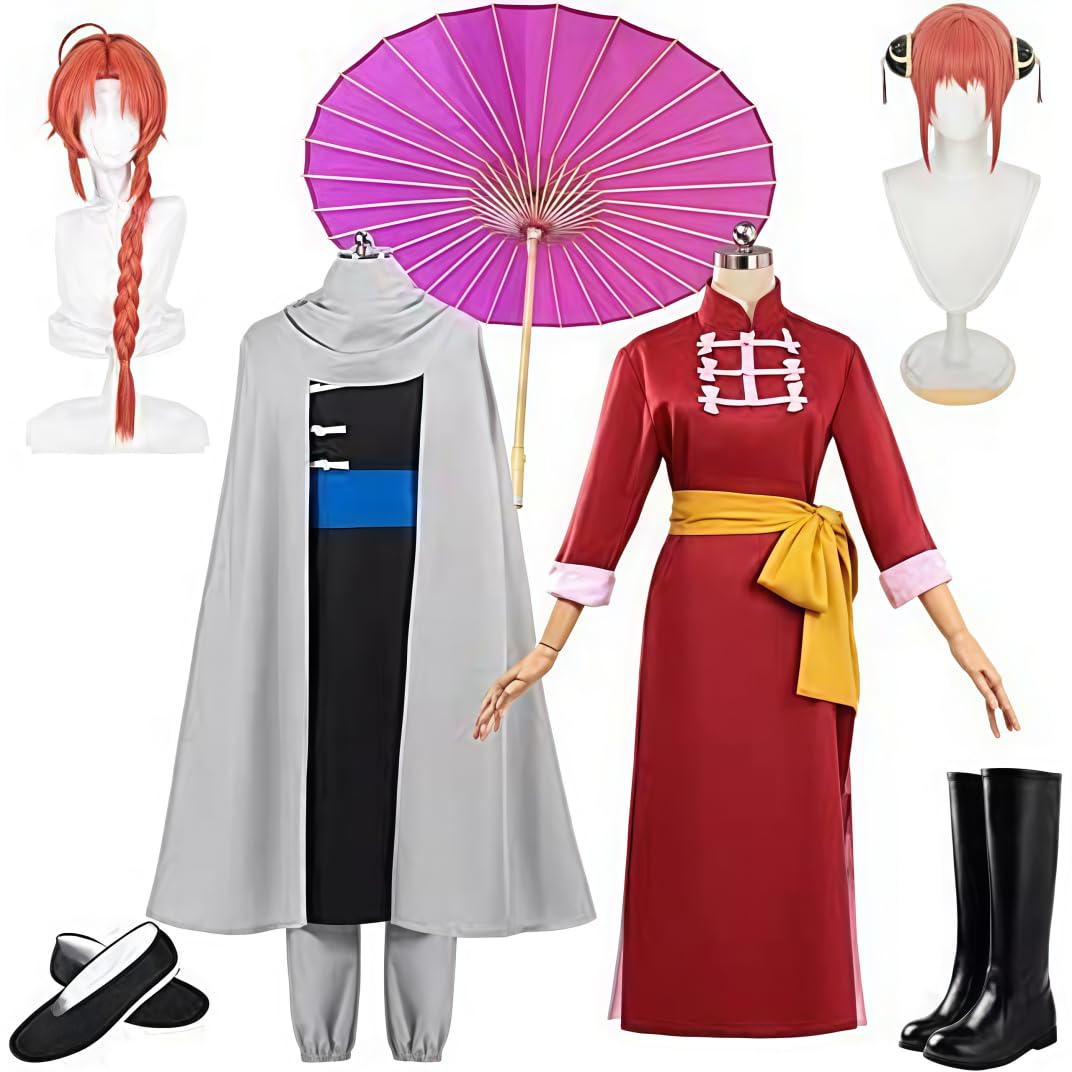 Amazon.co.jp: 銀魂 コスプレ衣装 神楽 神威 仮装 コスチューム