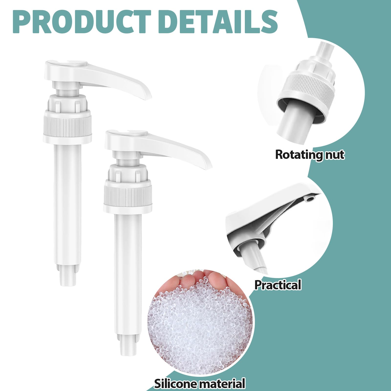 4 Dosierpumpen Für Sirup – 8 Schläuche, 10 Ml Pro Hub, Für 500/1000 Ml Flaschen, Weiß, PP/Edelstahl