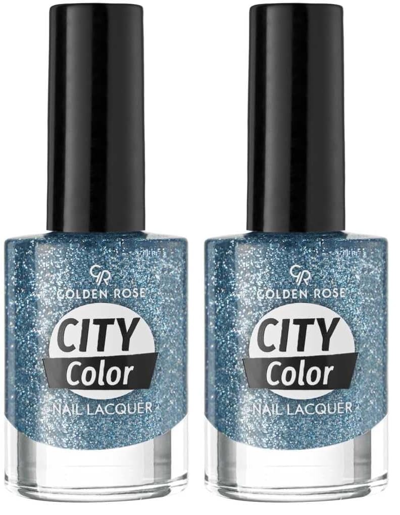 Golden Rose City Color Nail Lacquer Glitter No:106 - Oje 2li paket