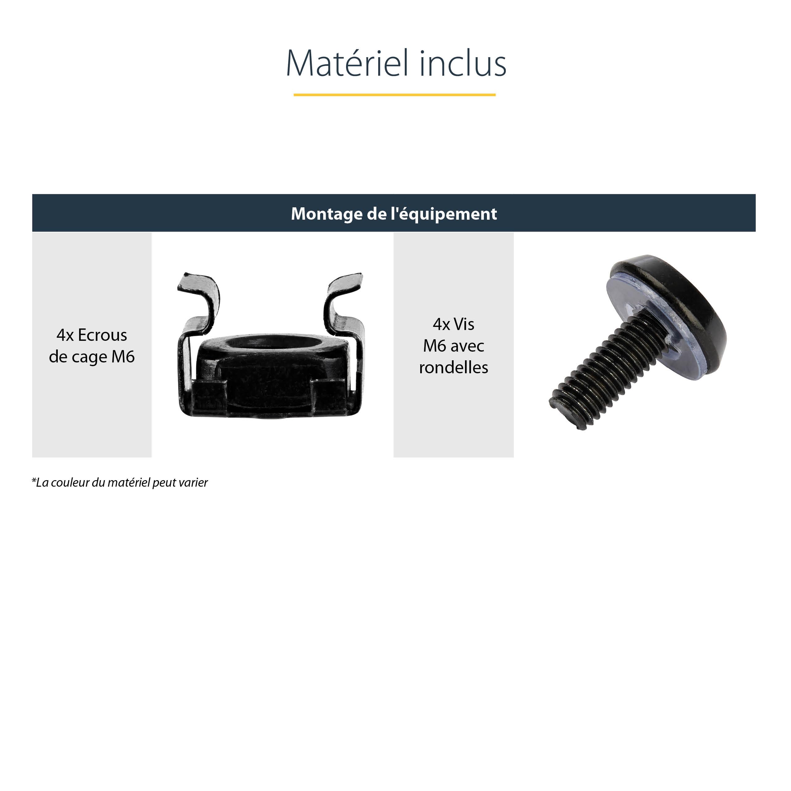 StarTech.com Étagère Rack Serveur 1U Plateau Cantilever Universel Ventilé 19" 20kg 25cm