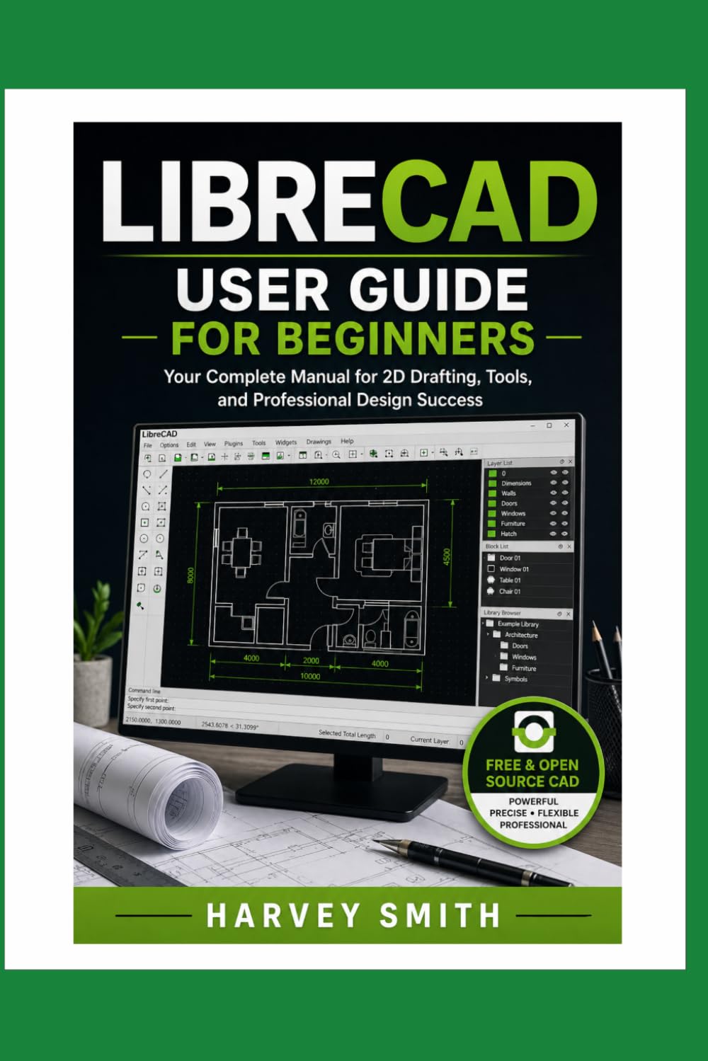 LIBRECAD USER GUIDE FOR BEGINNERS: YOUR COMPLETE MANUAL FOR 2D DRAFTING,TOOLS AND PROFESSIONAL DESIGN SUCCESS