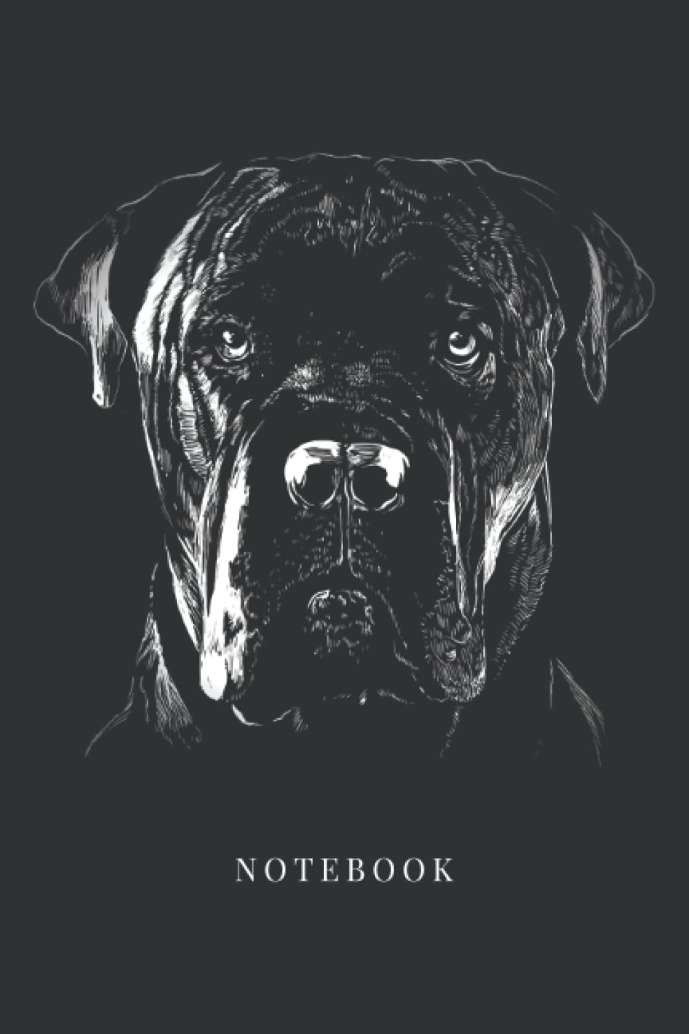 Cane Corso Notebook: Cane Corso Notebook, Cane Corso Dog Head Notepad, Cane Corso Dog Portrait Journal, 6x9 Blank Lined Journal/Notebook, Italian ... Cane Corso Dog Lovers Gift, Cane Corso Diary,
