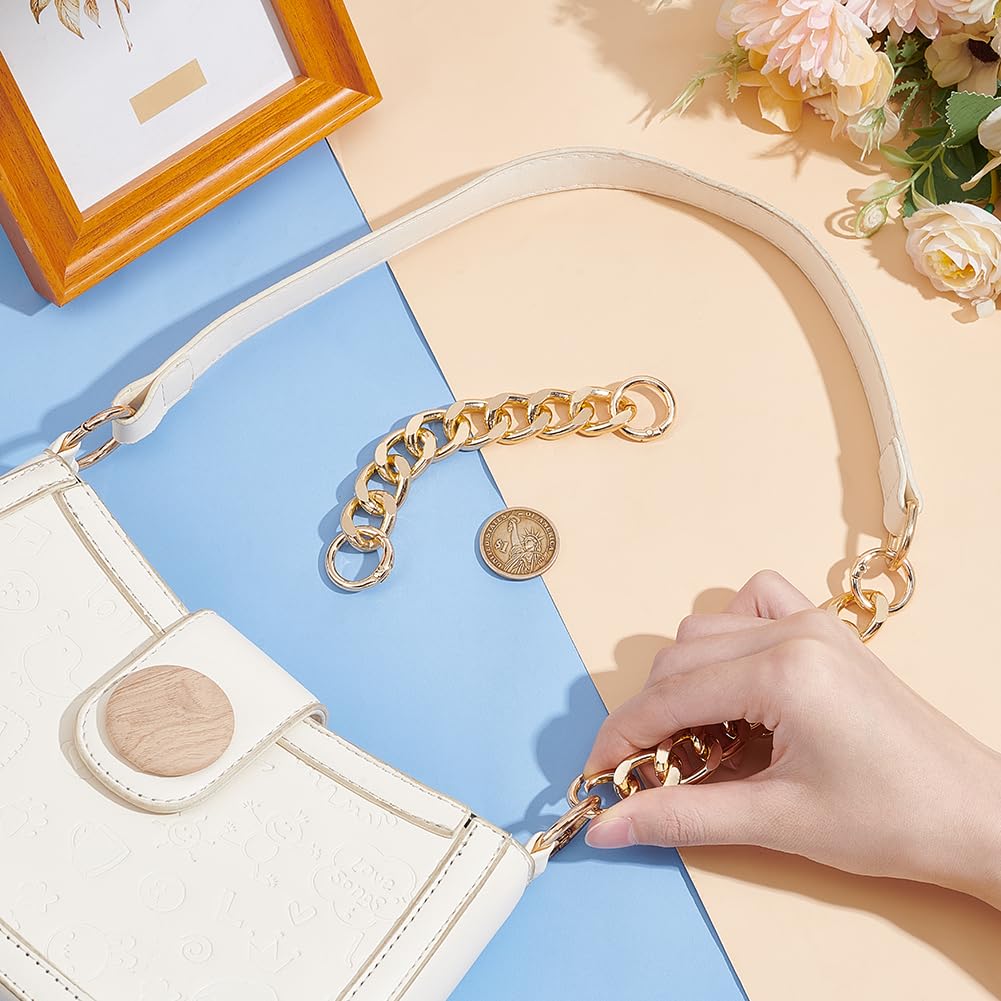 UNICRAFTALE About 2Pcs 6.24"Bag Extender Chain Purse Strap Extenders for Handbags Purse Extender Chain Golden Purse Extender Replacement Accessory Bag Chain Straps for Purse Clutch Handbag Supplies - Image 4