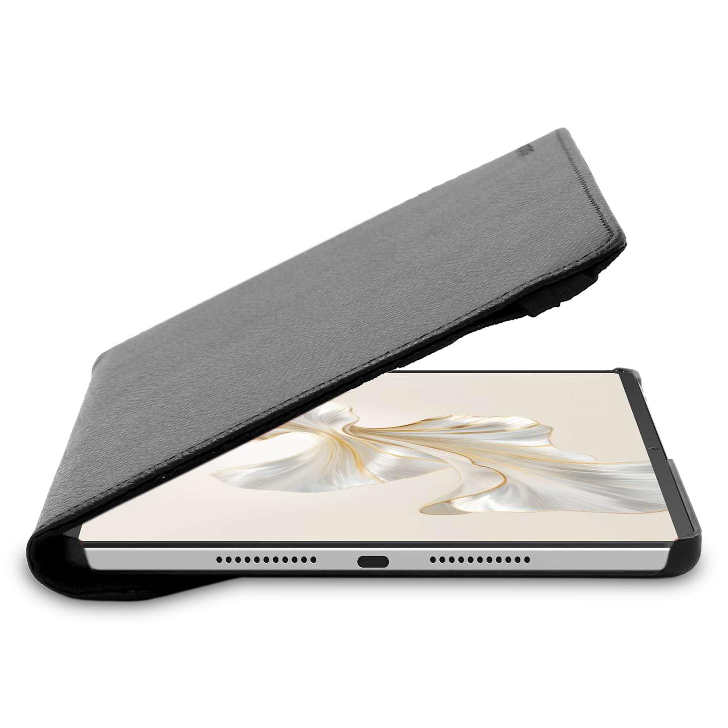 Drehbare Hülle Für Honor Pad 9 – 360° Rotations-Case Aus PU-Leder, Mit Ständerfunktion, Schwarz