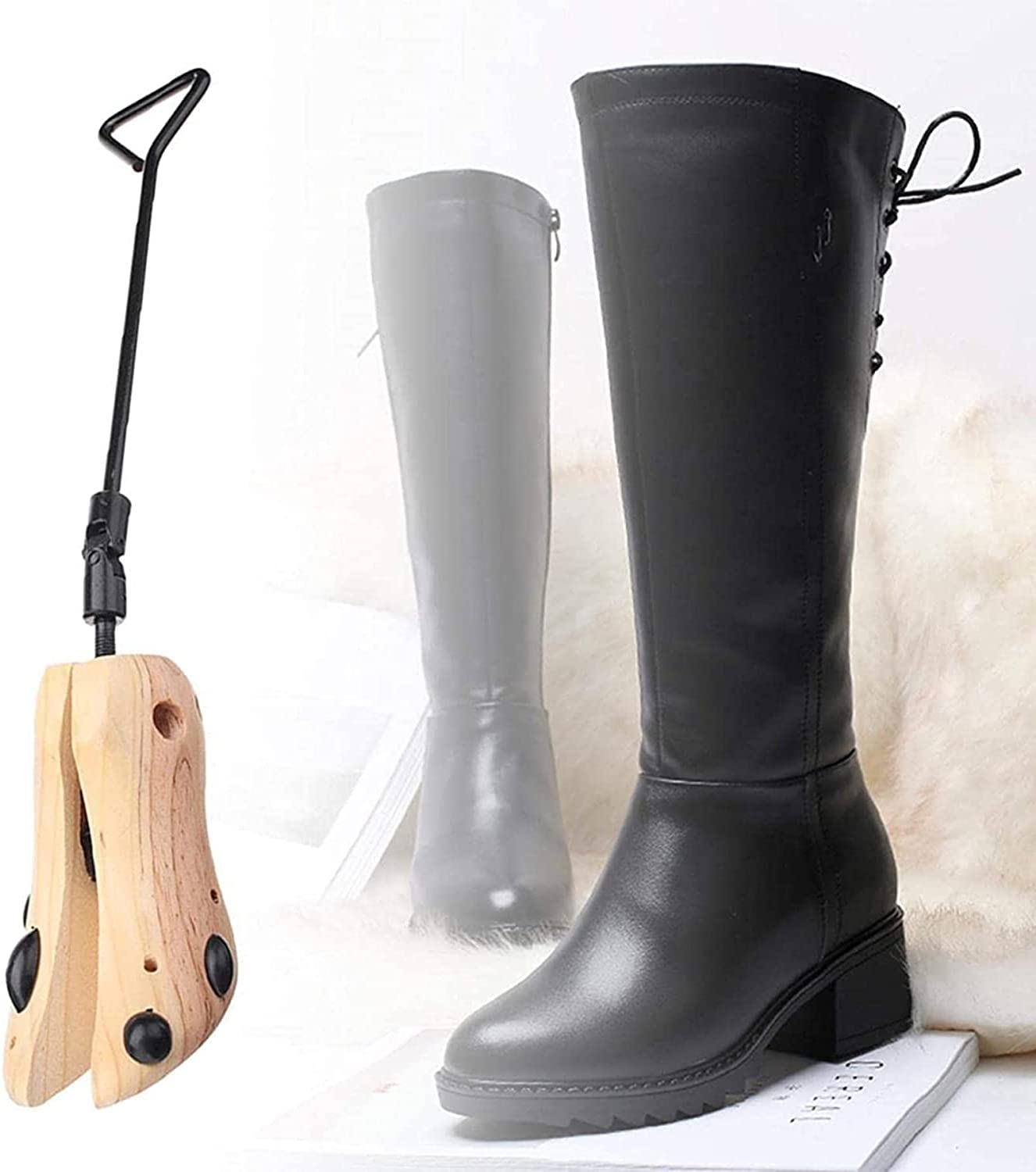 Shaper do butów, 1PC nosze do butów, drewniane prawidła do butów ekspander butów buty Shaper dla kobiet mężczyzn (2 szt. S)