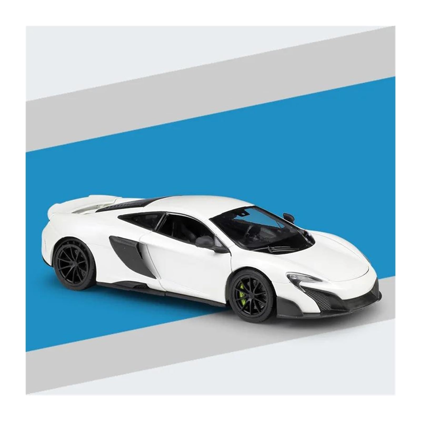AUDSNI Die-Cast Diecast Car Model 1:24 For 675LT Alloy Model Diecasts Metal Vehicles(White)