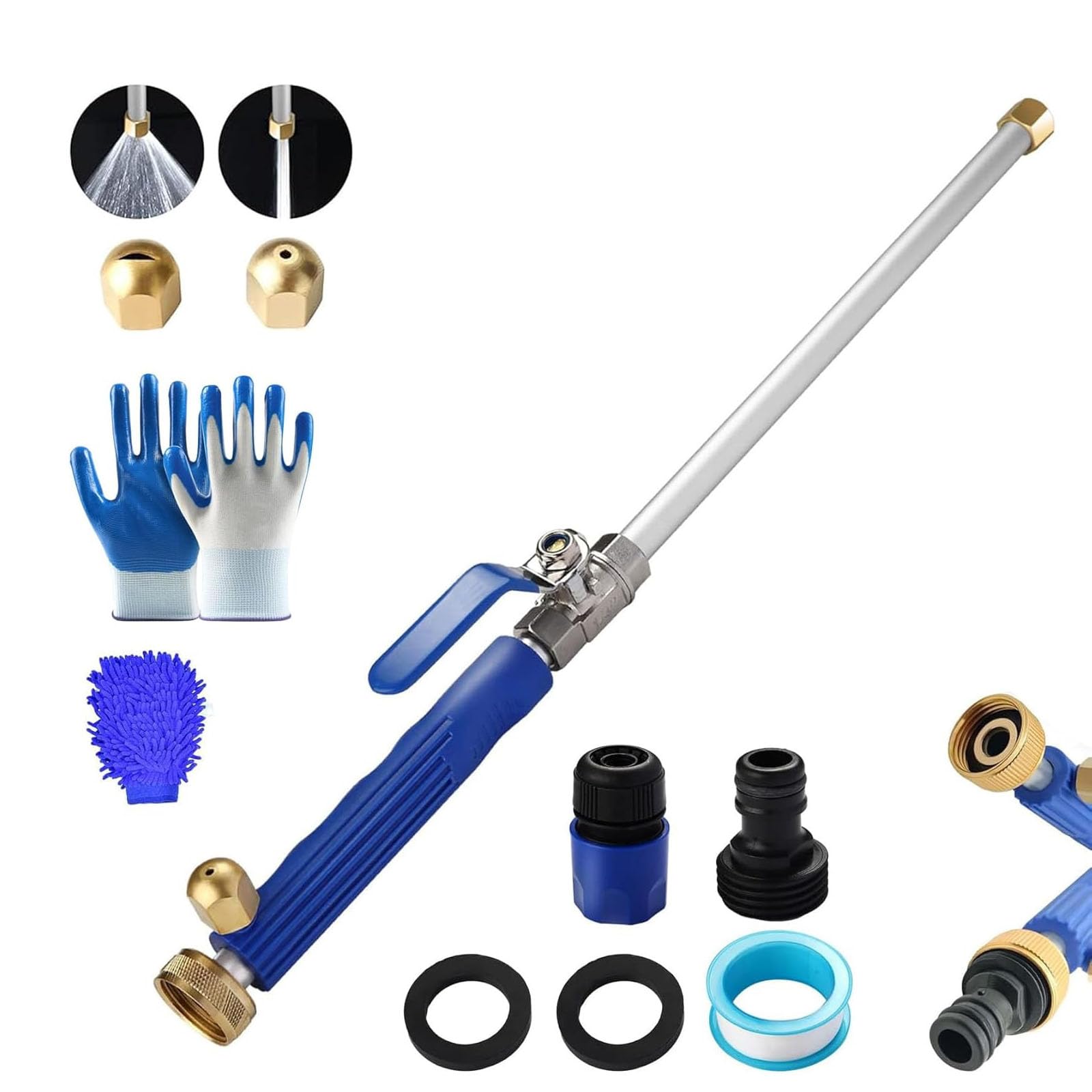 Garden Hose Pressure Washer Jetflux Pessue Washe, Jetflux Powe Washe, Jetflux Nozzle Jet Flux Power Washer Upgraded Jet Nozzle Power Washers Garden Hose Power Washers Hose At/17354063358 Water Tube Weight