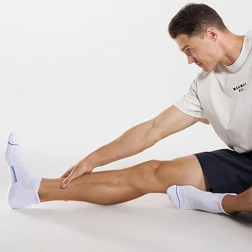 Miniatura 2 de FITRELL Paquete de 6 calcetines de tobillo para correr, de corte bajo, acolchados, atléticos, calcetines deportivos 7-99-1212-15