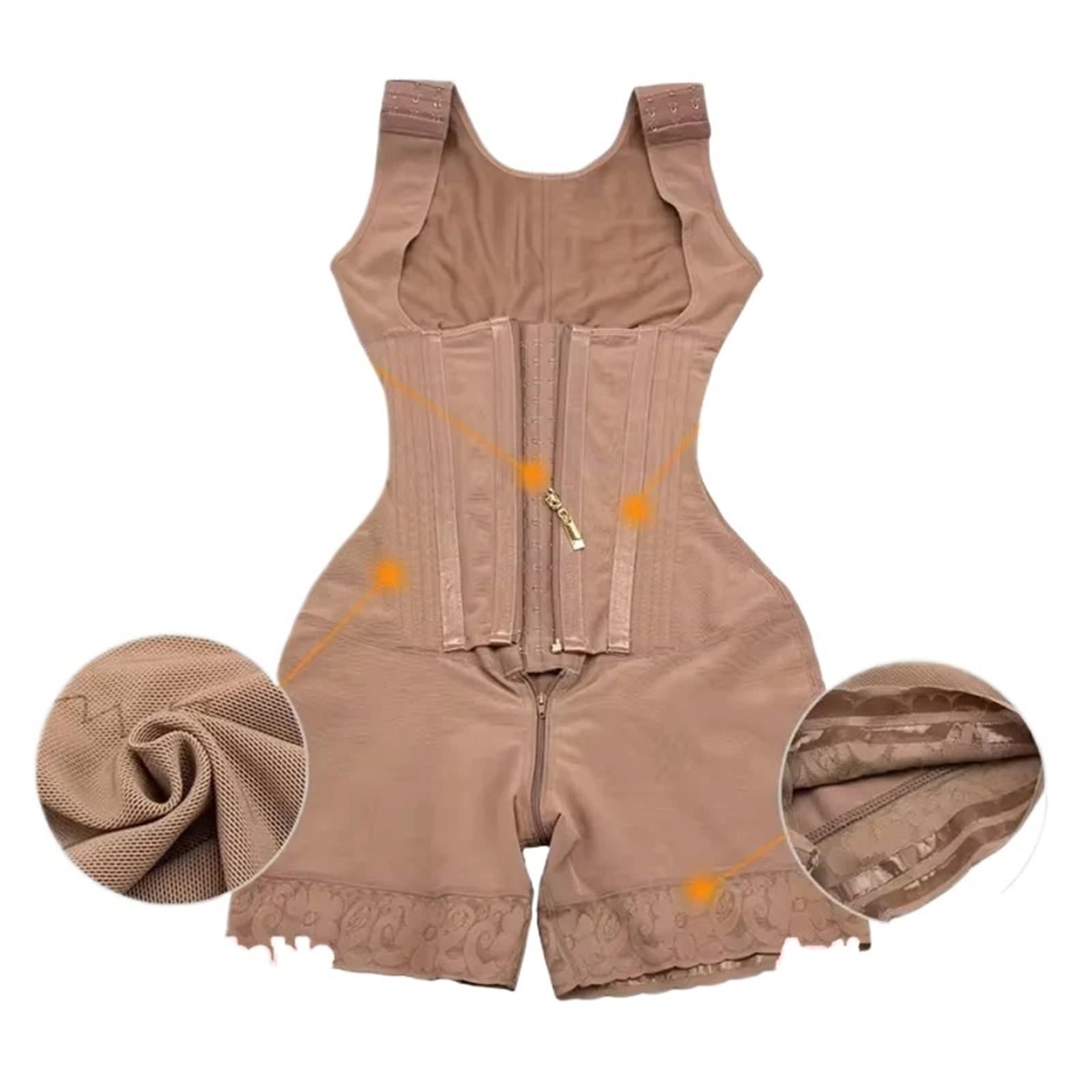 Cintura Addominale Da Donna Body da donna Guaina modellante a compressione post-parto piatta Cintura for allenamento della vita Corsetto estremo per il supporto addominale(Brown,M)