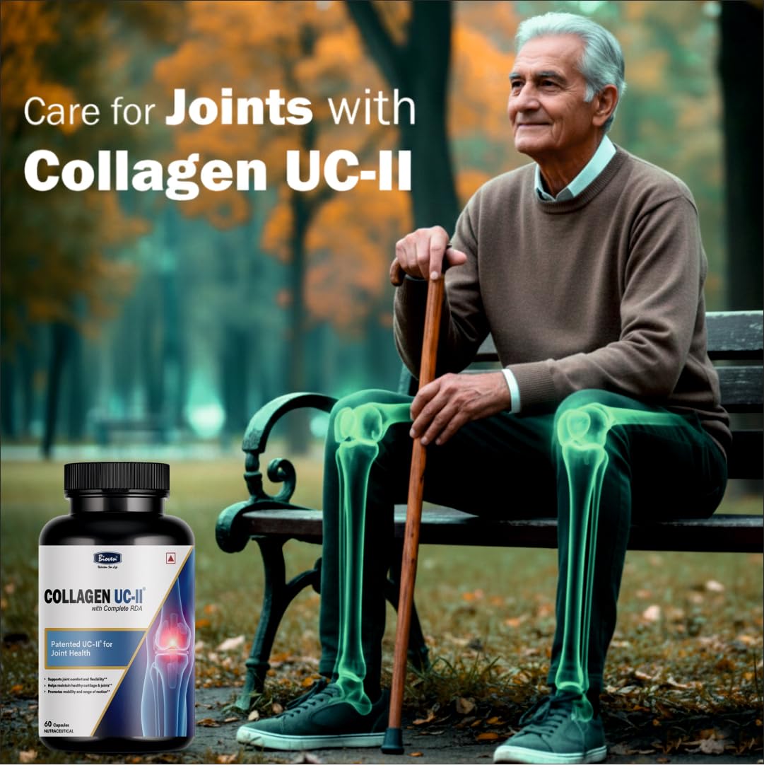UC-II® Collagen Capsules for Joint Support | Undenatured Type II Collagen by Lonza | Supports Joint Comfort, Mobility & Bone Health | 60 Capsules — Amazon image 2