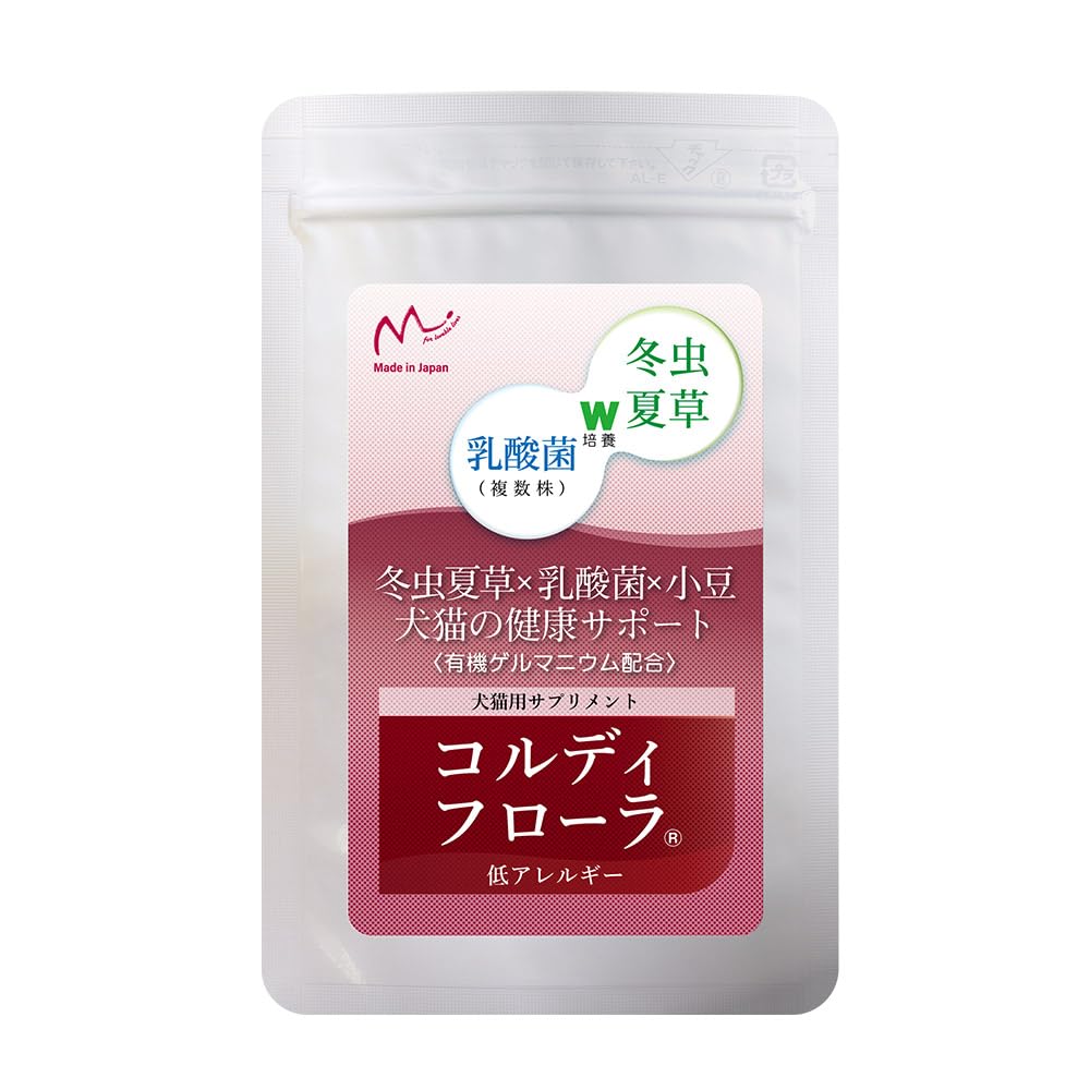 Amazon | コルディ フローラ 犬 猫 冬虫夏草 乳酸菌 サプリ 国産