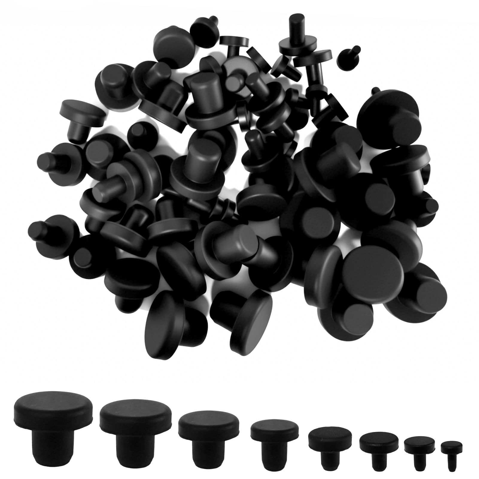 Lotnery Rubber bungs for holes 80 Pieces