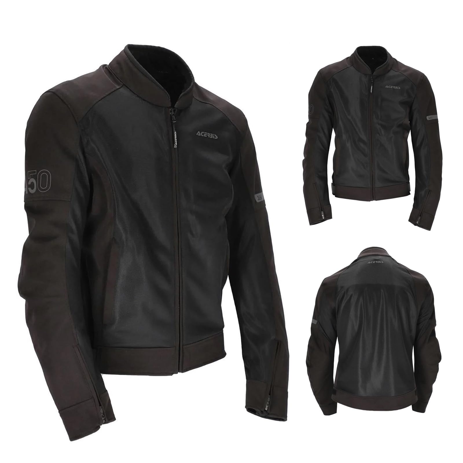 UOMO GIACCA DA TURISMO CE AC50 VENTED NERO GIACCHE DA MOTO (IT, Testo, L, Regular, Regular, Nero)