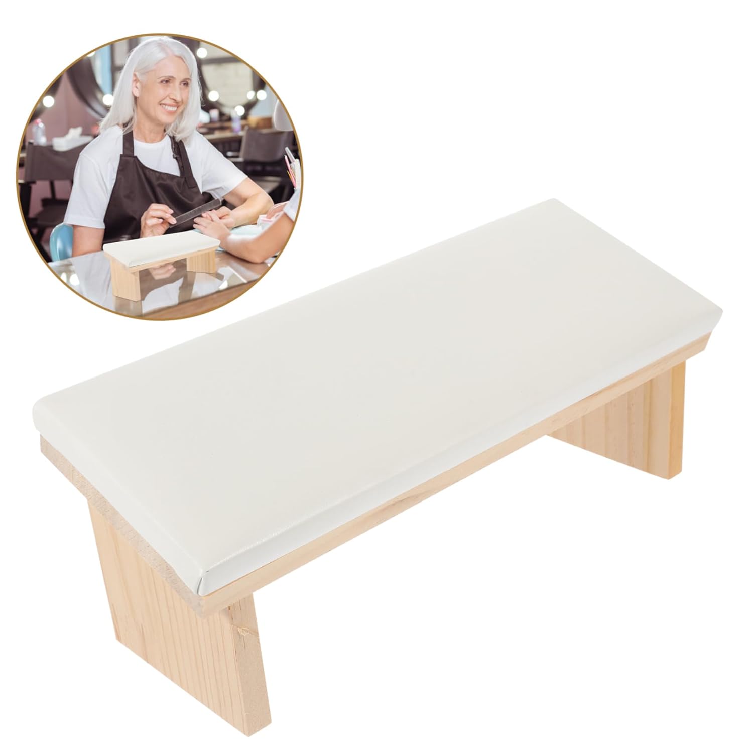 KESYOO Faux Leather Nail Arm Rest Pillow Ergonomic Design for Comfortable Manicures Sturdy Construction for Nail Sleek Elegant Support