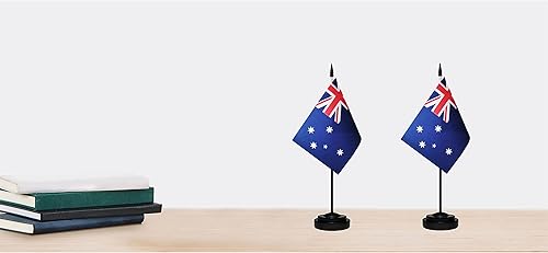 Miniatura 212 de Juego de banderas de escritorio japonesas de lujo, pequeñas banderas de escritorio japonesas en miniatura con poste sólido, base negra y tapa