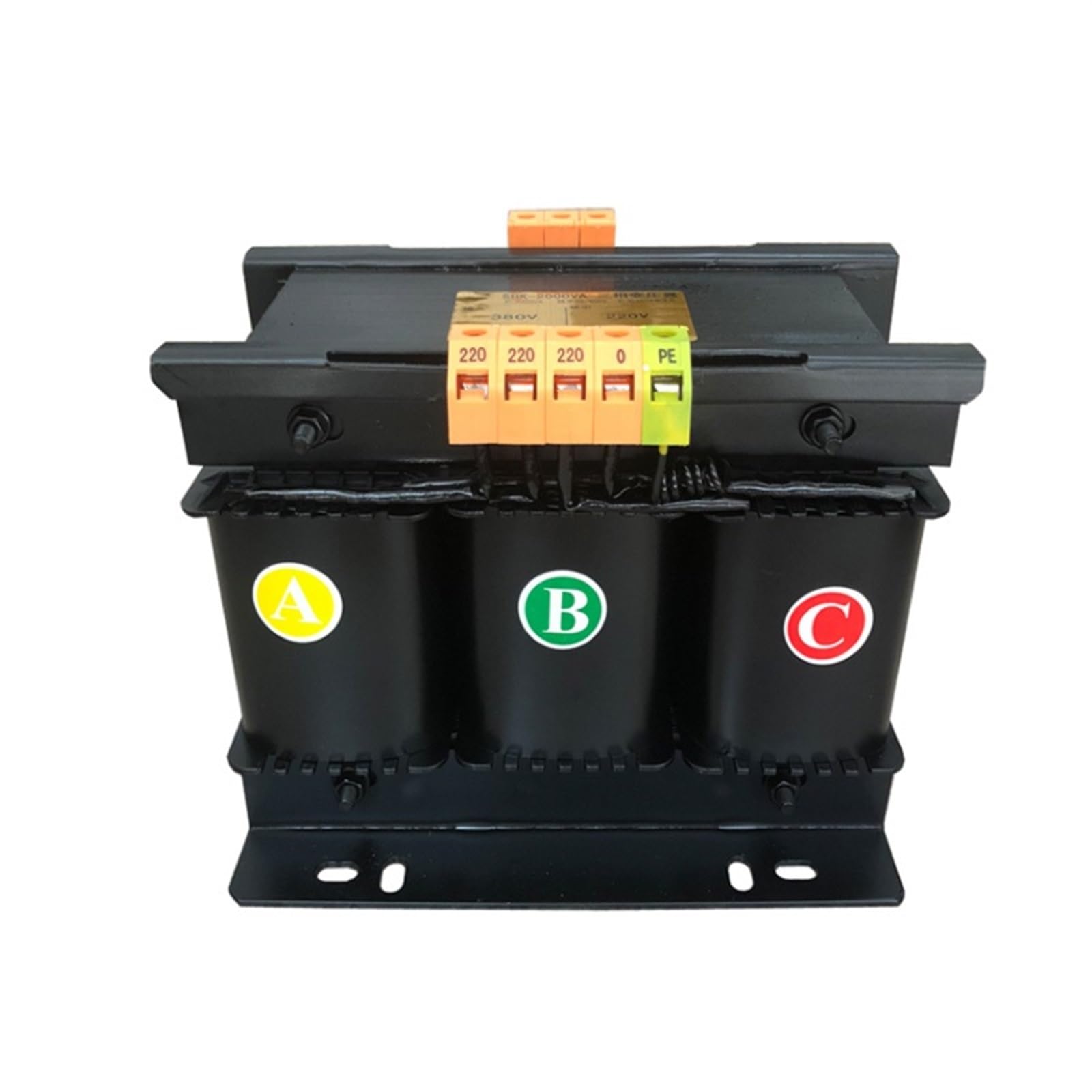 Transformateur d'isolement triphasé SBK-500VA type sec basse fréquence 380V 220V 200V 110V