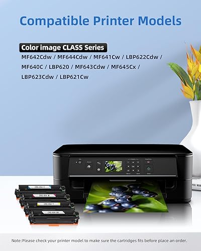 Miniatura 2 de CRG-054 054 - Cartuchos de tóner de alto rendimiento compatibles con Canon CRG-054H 054H Juego de cartuchos de tóner para tinta de impresora Color