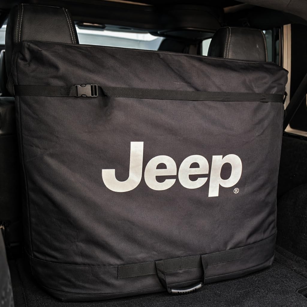 Jeep Freedom Top Hardtop Panel Storage Bag for 2007-2026 Wrangler JK JKU JL JLU and Gladiator JT - Padded Protective Carry Case 2-Door and 4-Door Sport, Sahara, Rubicon, Unlimited models (Jeep Logo)