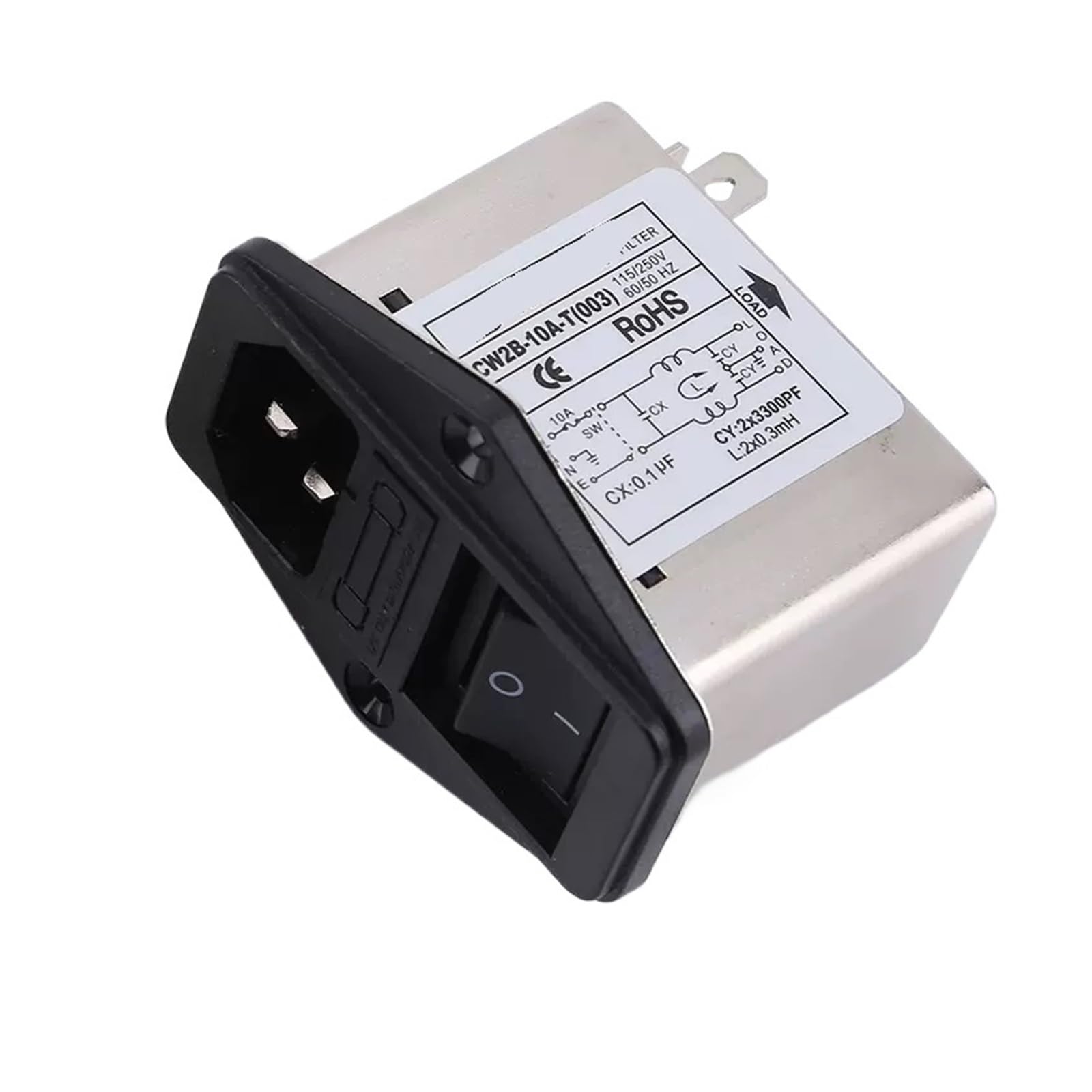 Toma de corriente CW2B-10A-T de 220V ideal para proteger ordenadores del ruido eléctrico