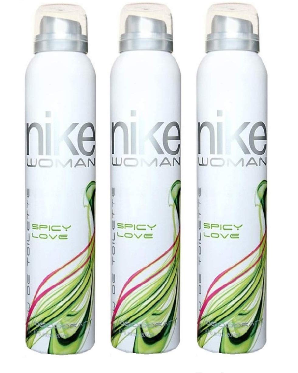 Nike Unisex Combo Pack Of Woman Fresh Scent Deodorant Sprays- 200Ml Each (Spicy Love Pack Of 3)-picture-17