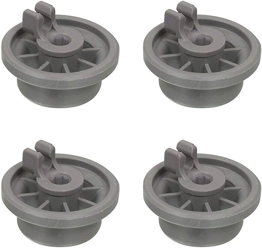 165314 Dishwasher Lower Rack Wheel Clips Suitable for Bosch Neff Siemens AP2802428 PS3439123 Replacement Part (Pack of 4)