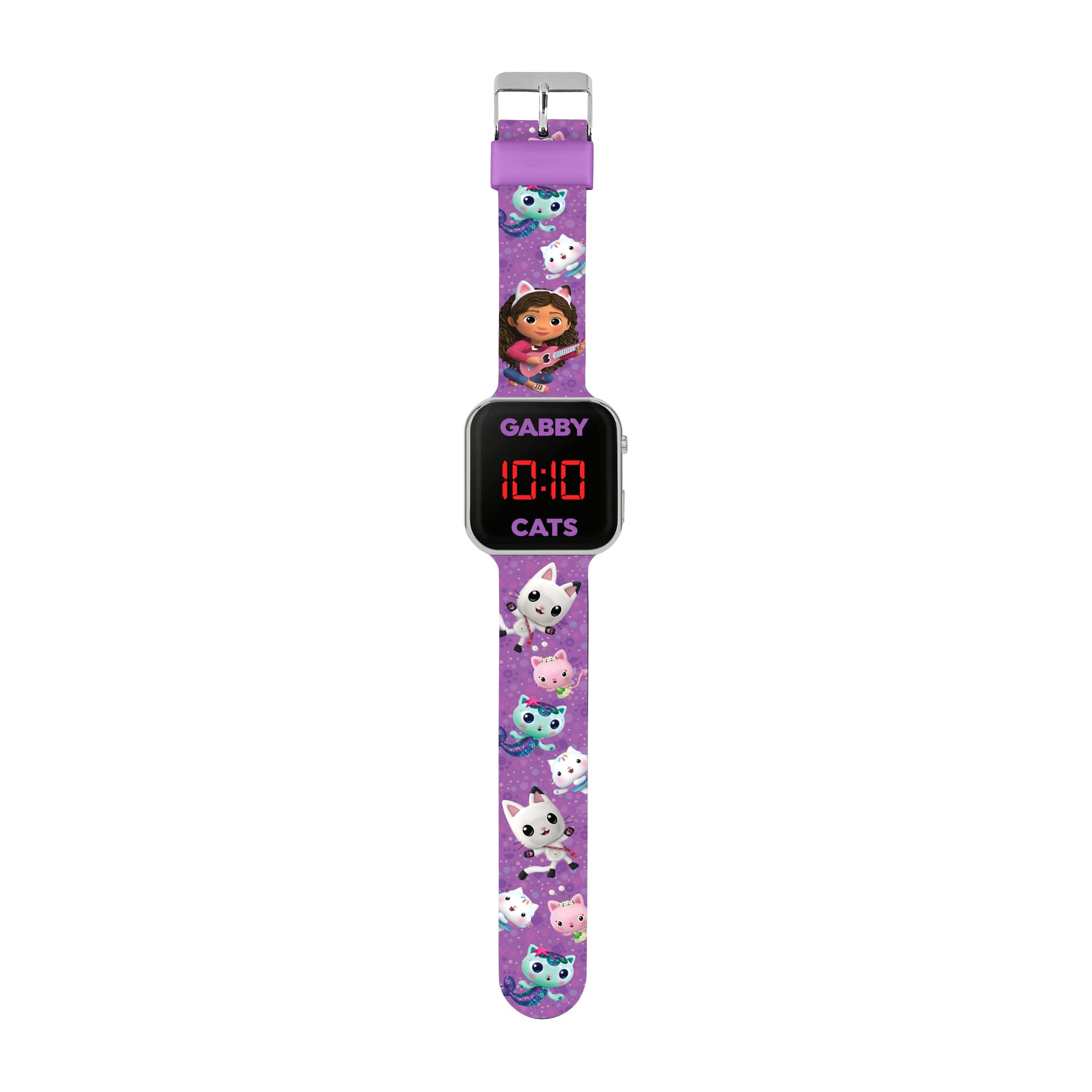 Disney Reloj Digital de Cuarzo para niña Morado GAB4033