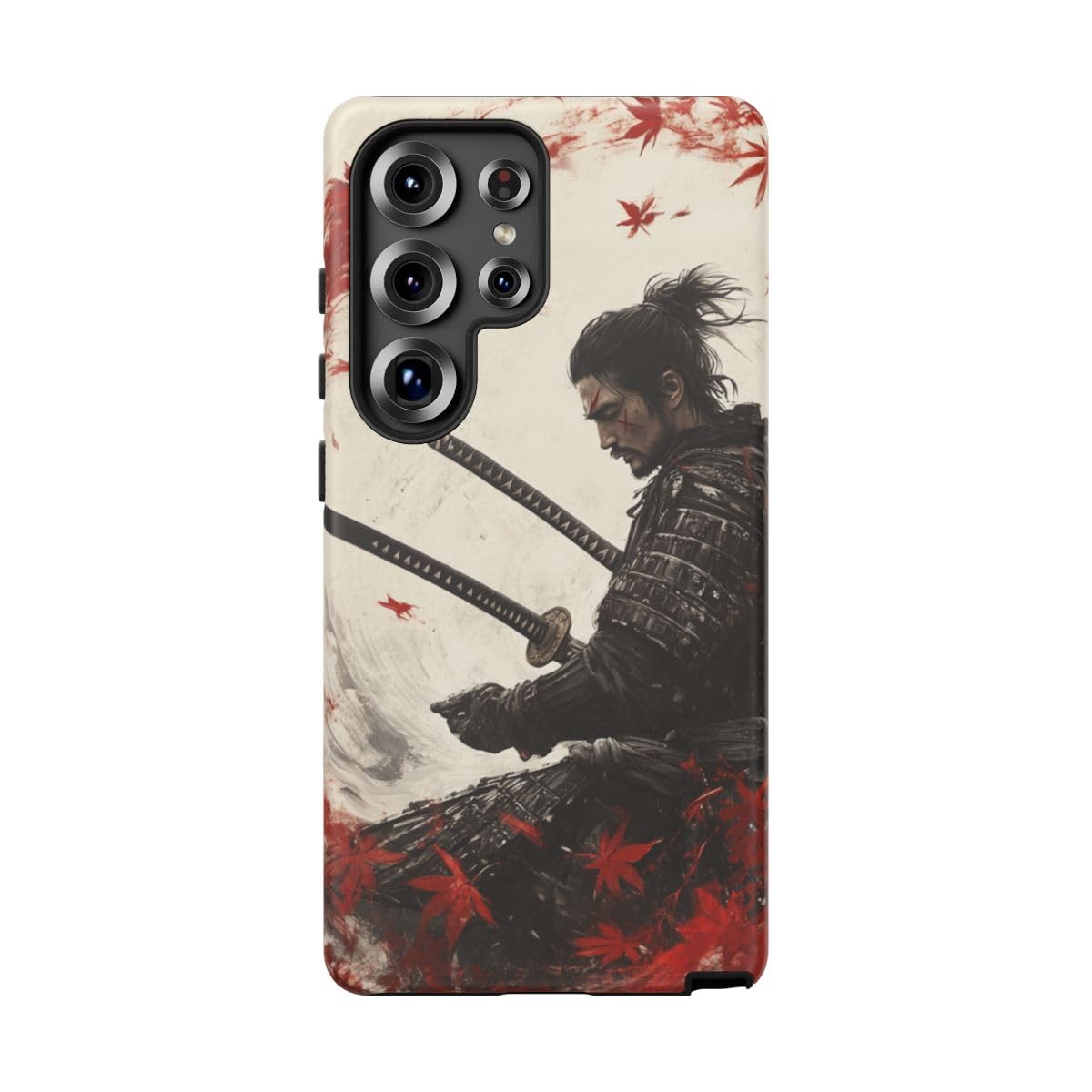Coque Samouraï Galaxy S25 Ultra rigide avec érable rouge élégant - 5