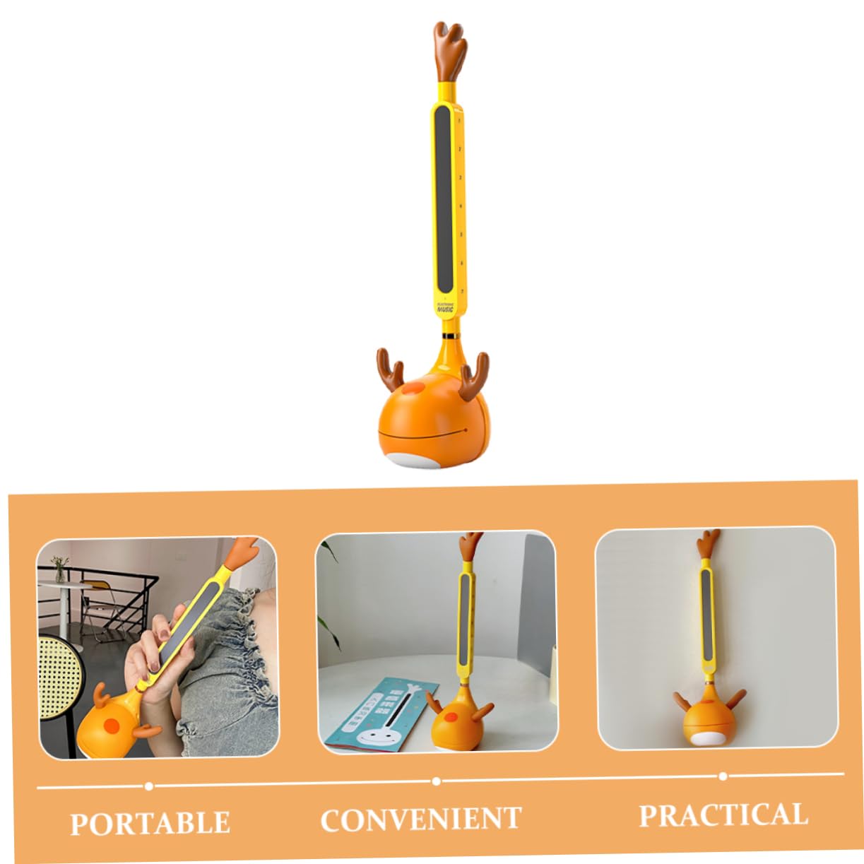 HANABASS 1Set Portable Music Synthesizer for Creative Instrument with Musical Notes Compact and Convenient for Go Fun Encourages Musical Exploration and Composition