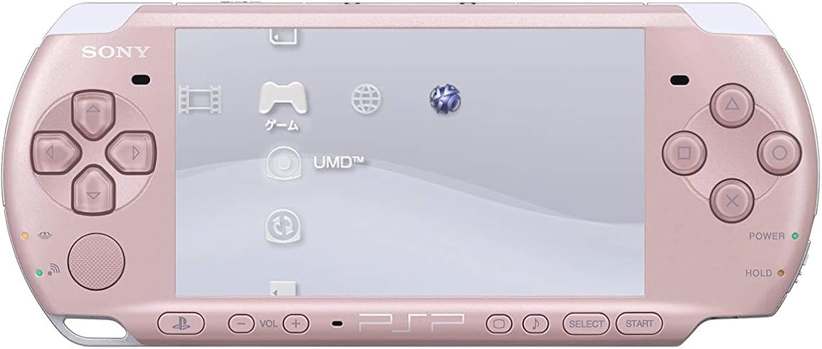 Consola de juegos portátil Sony PSP Slim y Lite serie 3000 con 2 baterías y tarjeta de memoria (rosa) (renovada)