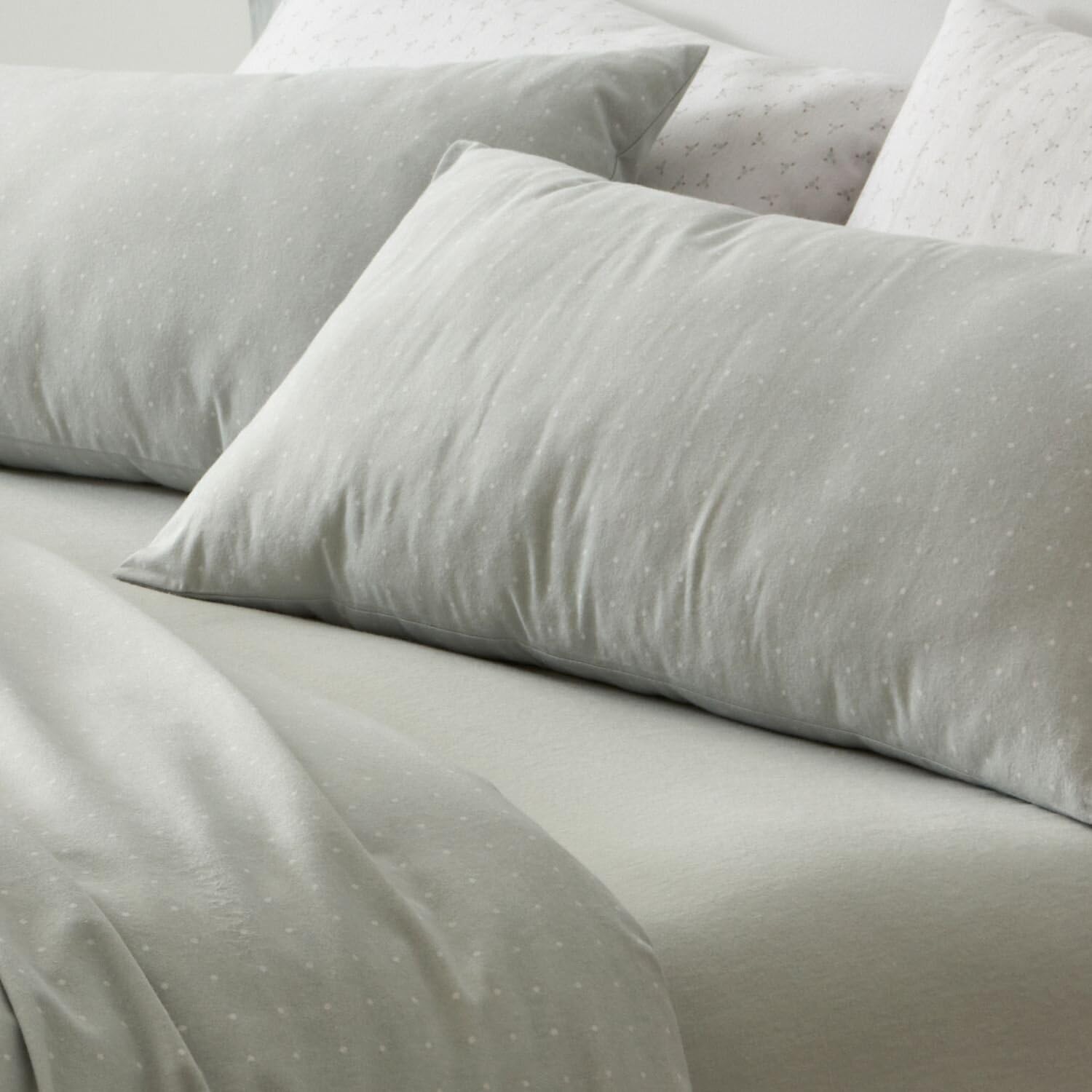 Burrito Blanco | Juego de Sábanas Franela 100% Algodón Cama 180 Laurel | 4 Piezas: Bajera, Encimera y 2 Fundas | Sábanas Invierno | Cálidas | Tacto Suave | Transpirable | Apto Secadora