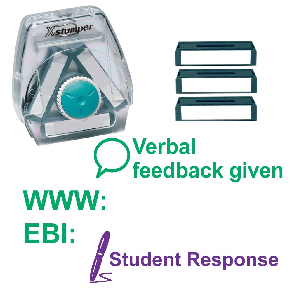 Classroom Capers Verbal Feedback Given, Www / Ebi, Student Response Xstamper 3-In-1 Twist Stamp Set