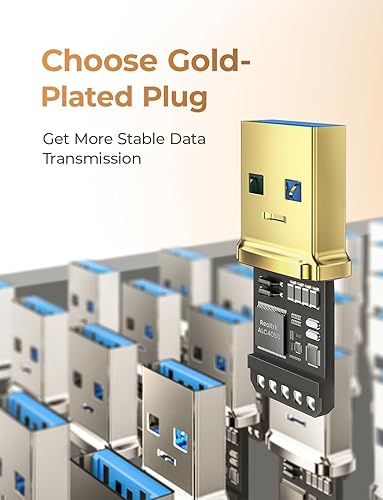 Miniatura 3 de AINOPE - Cable de extensión USB 3.0 de 10pies tipo A, macho a hembra. Cable de extensión de alta transferencia de datos, compatible con cámara web,