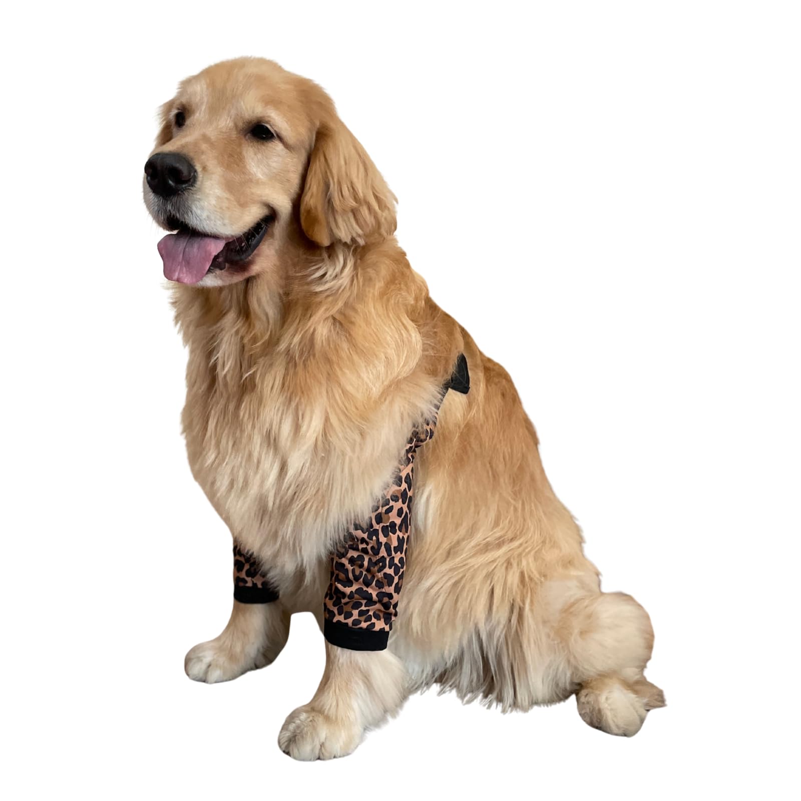 Coudière pour chien motif léopard pour le repos des grands chiens à la maison