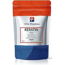 VITA PHARMA Keratin 100mg 120 Capsules | Hair Support | Skin Support | Nail Support