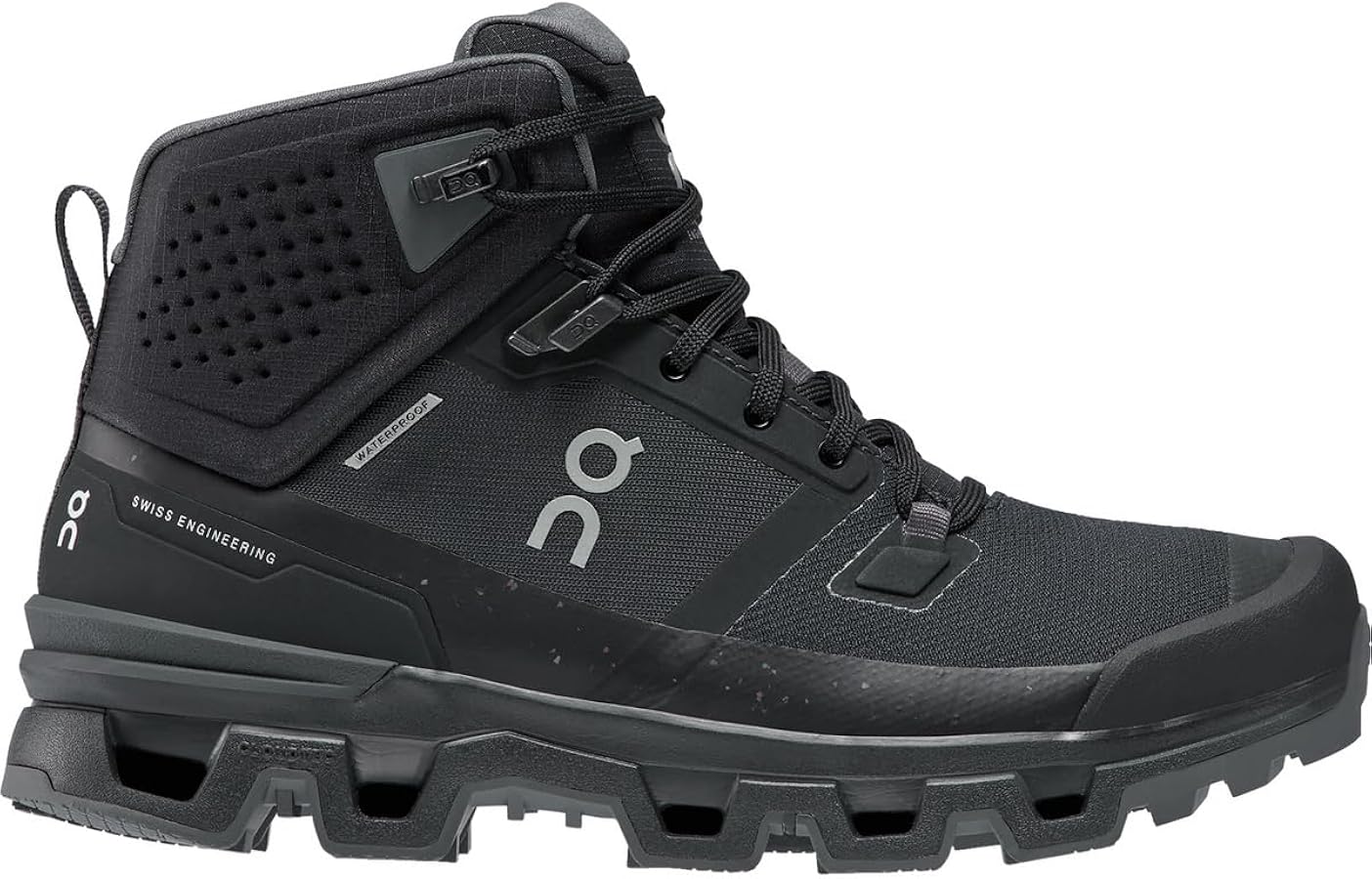 Amazon | [On] Cloudrock 2 Waterproof Black | Eclipse | ハイキング 