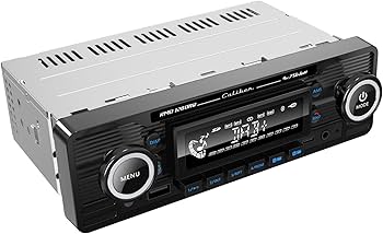 Caliber Retro autoradio - Auto Radio Bluetooth USB - FM - 1 DIN Radio Auto - Autoradio met Bluetooth Handsfree - Chrome