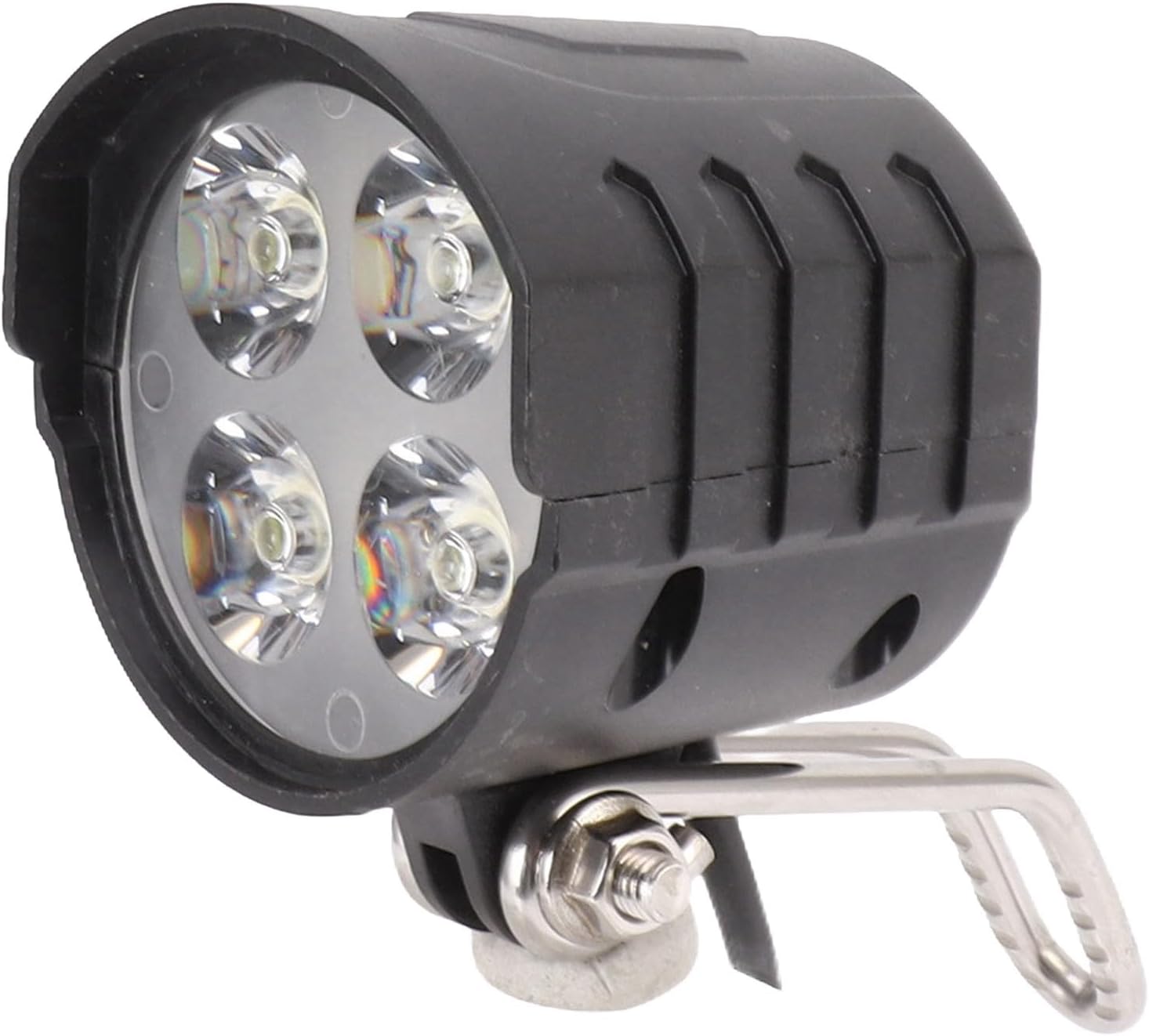 Front Horn Bike Headlight, 12W LED Bright | Compatible Voltage 36V 48V 52V 60V, Plastic Metal, Light