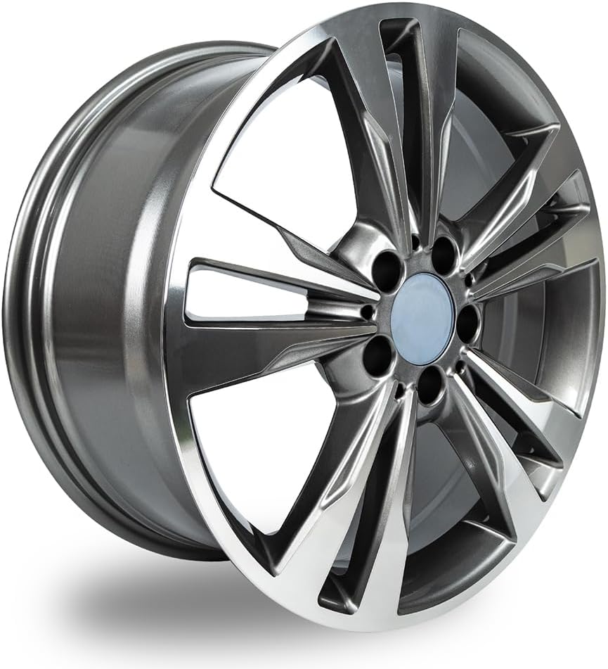Set of 4 New 18-Inch Gun Grey Wheels 18x8.5 Alloy Wheel Rim for Mercedes Benz E350 E400 2014 2015 2016 Rims OE Design Replacement
