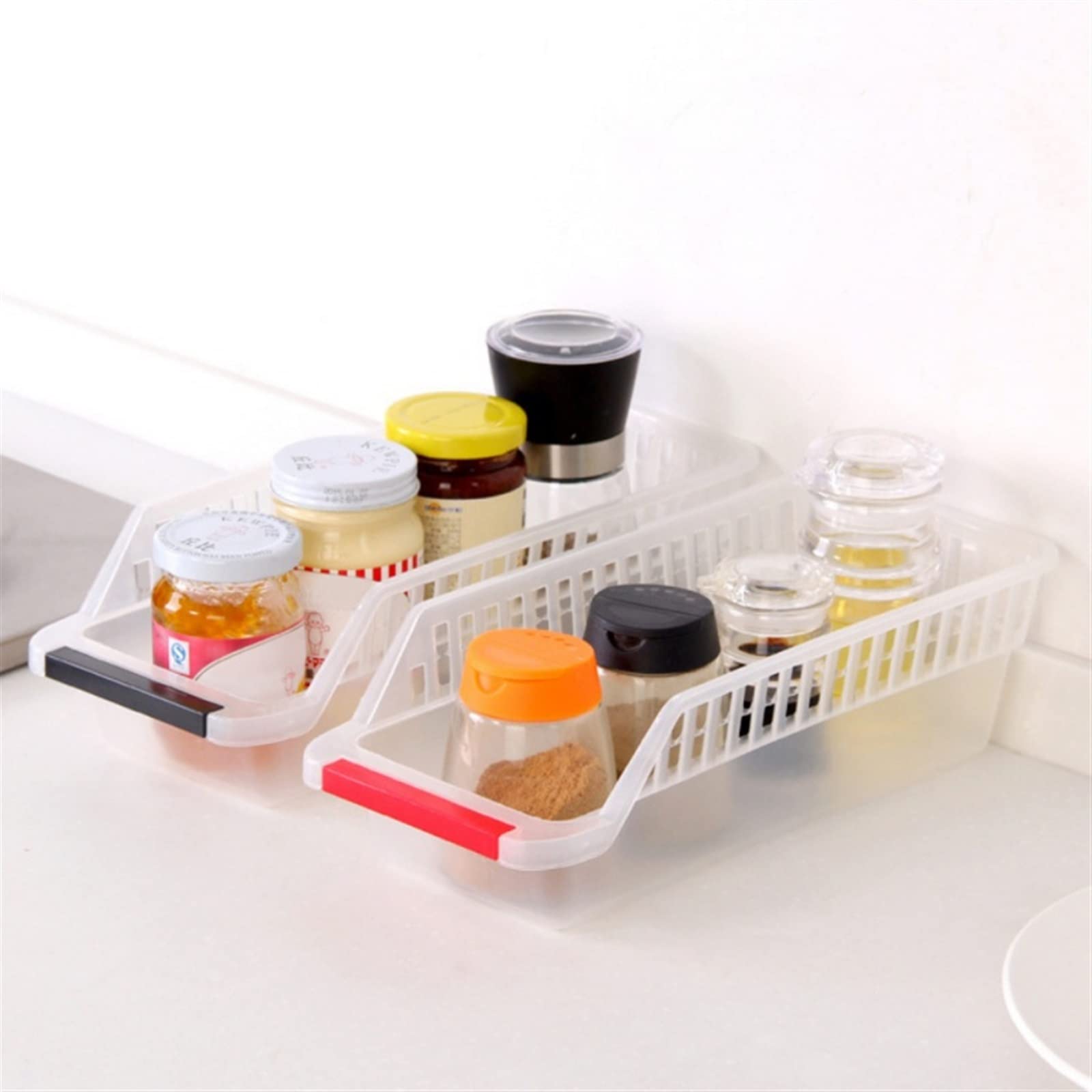 Cesta de Huevos de plástico para Cocina, Cesta de Almacenamiento de Huevos, Bandeja de cajones de Comida, Organizador Transparente para refrigerador, contenedor de clasificación de Frutas y Verduras