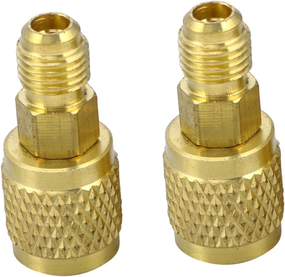 Ciieeo 2Pcs Air Conditioner Refrigeration Quick Connector Hose Adapter Set Joint Remover Installer for Easy Installation and Strong Sealing Compatible with Systems